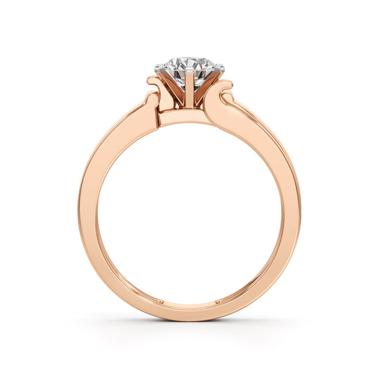 Imperial Radiance Solitaire Ring with Lab-Grown Diamond for Men