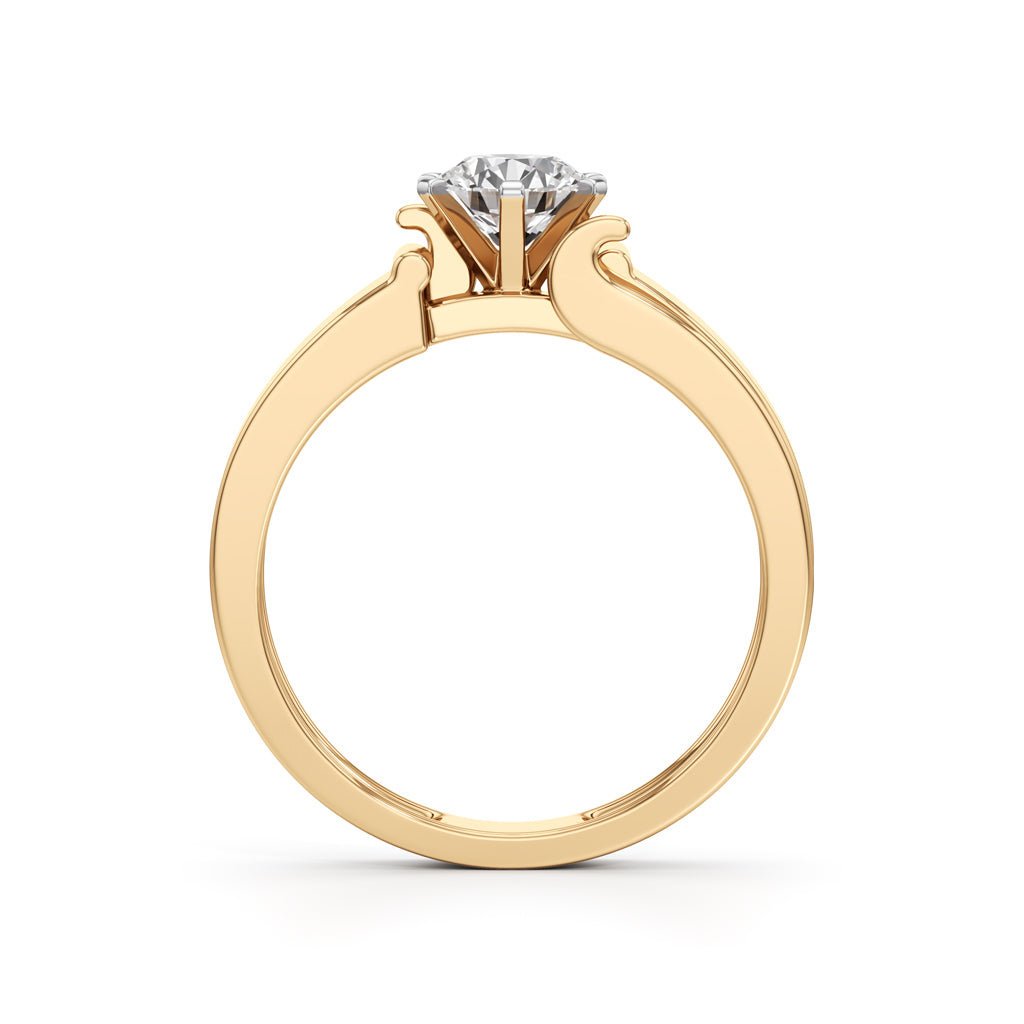 Imperial Radiance Solitaire Ring with Lab-Grown Diamond for Men