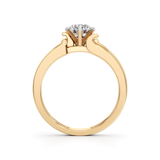Imperial Radiance Solitaire Ring with Lab-Grown Diamond for Men