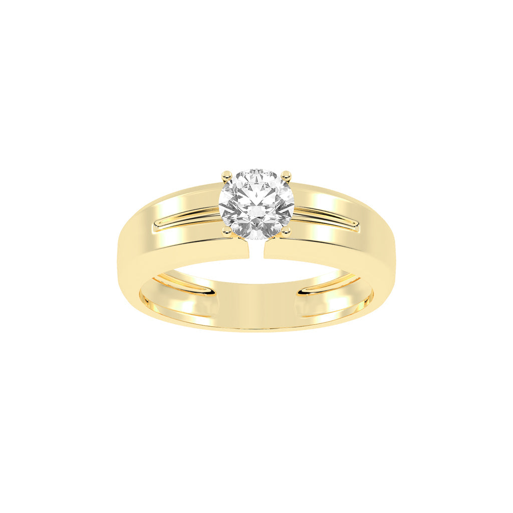 Classic Platinum Solitaire Ring