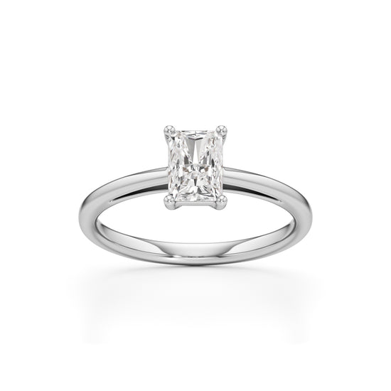 Solira 075Ct Radiant Cut Solitaire Ring