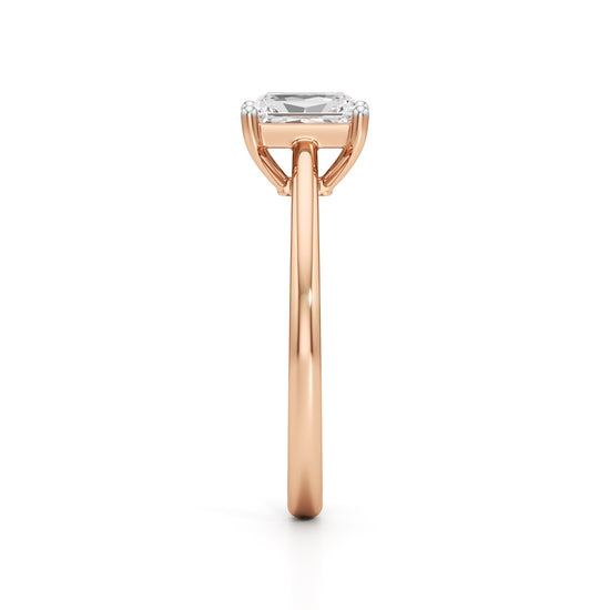 Solira 075Ct Radiant Cut Solitaire Ring