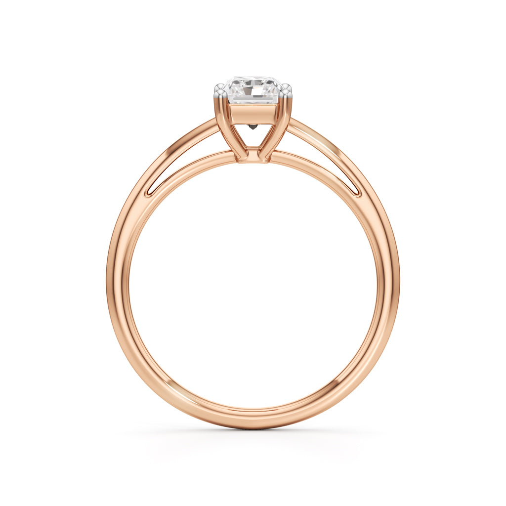 Solira 075Ct Radiant Cut Solitaire Ring