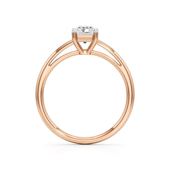 Solira 075Ct Radiant Cut Solitaire Ring