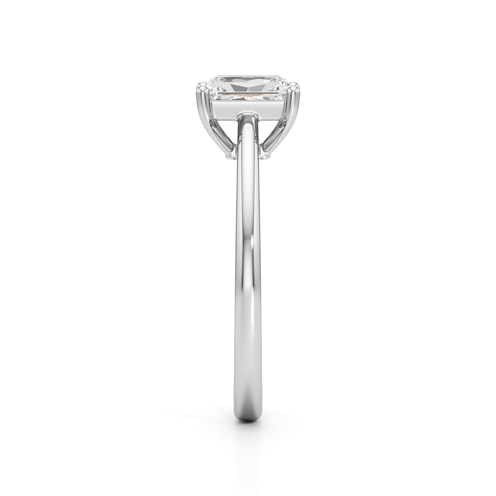 Solira 075Ct Radiant Cut Solitaire Ring