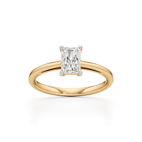 Solira 075Ct Radiant Cut Solitaire Ring