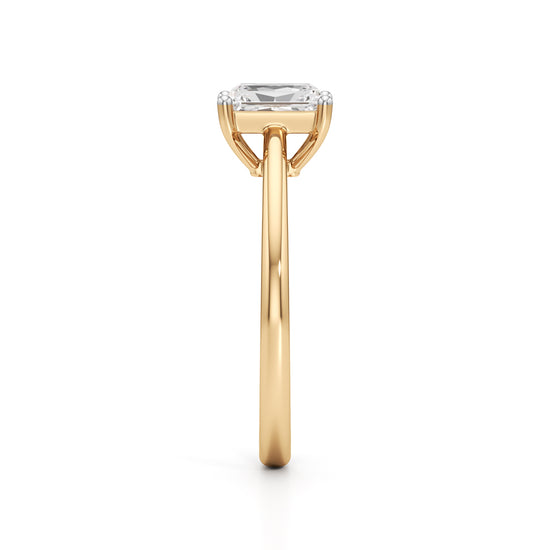 Solira 075Ct Radiant Cut Solitaire Ring