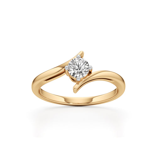 Delivone Round Cut Delicate Ring