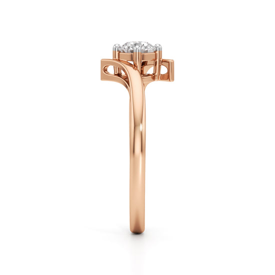 Delivone Round Cut Delicate Ring