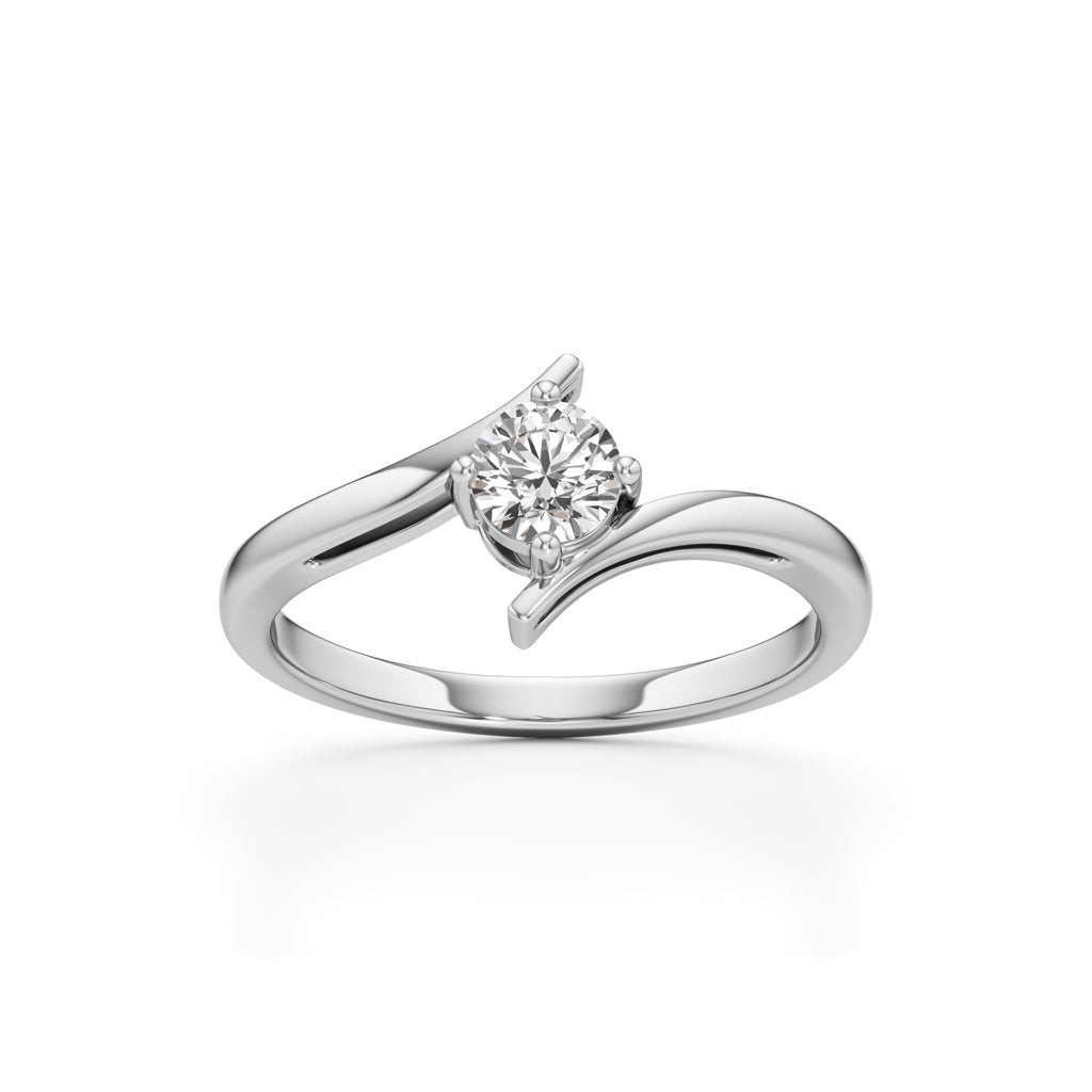 Delivone Round Cut Delicate Ring