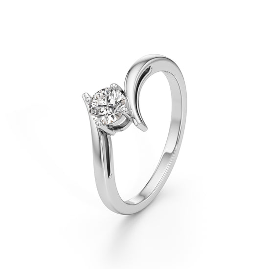 Delivone Round Cut Delicate Ring
