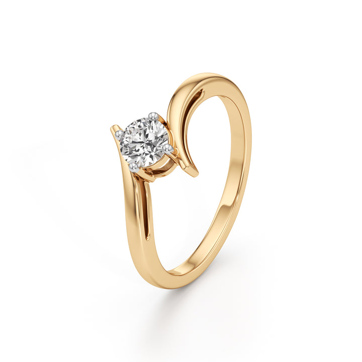 Delivone Round Cut Delicate Ring