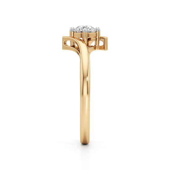 Delivone Round Cut Delicate Ring
