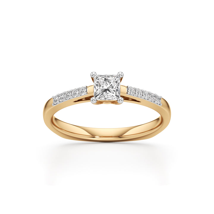 Serenera 0.25Ct Split Shank Pear Cut Engagement Ring