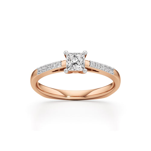 Serenera 025Ct Split Shank Pear Cut Engagement Ring