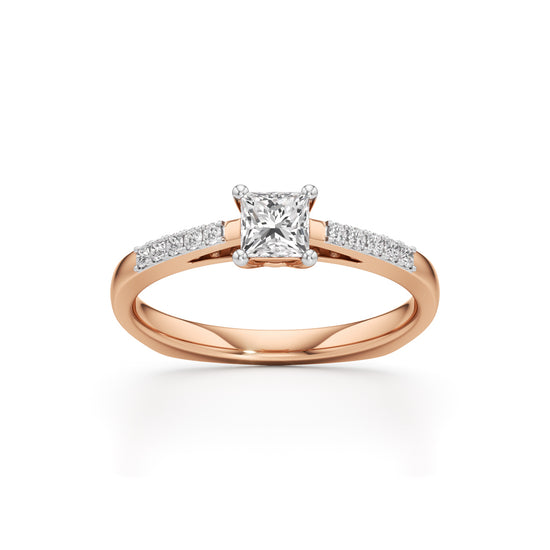 Serenera 025Ct Split Shank Pear Cut Engagement Ring