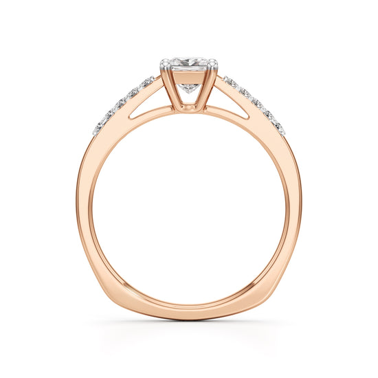 Serenera 025Ct Split Shank Pear Cut Engagement Ring