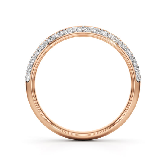Estrella Two Row Surface Prong Style Ring