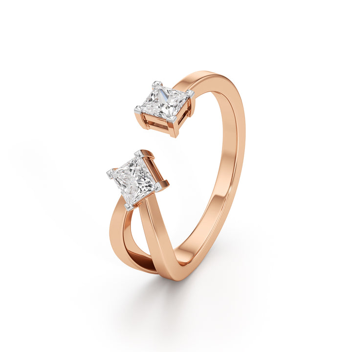 0.25Ct Princess Shape Casual Ring