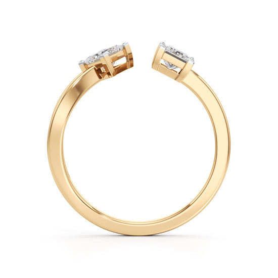 0.25Ct Princess Shape Casual Ring