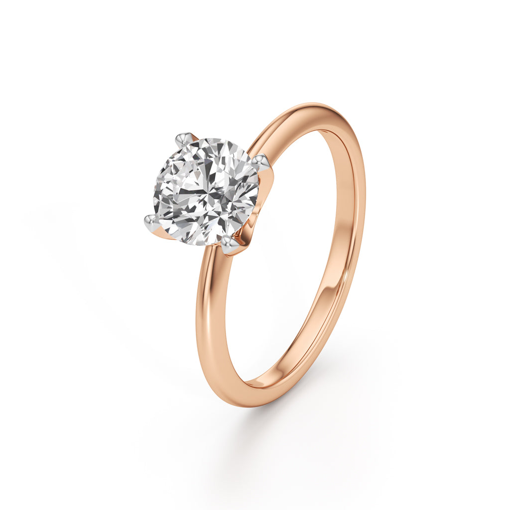 Solirina 15Ct Four Prong Round Cut Solitaire Ring