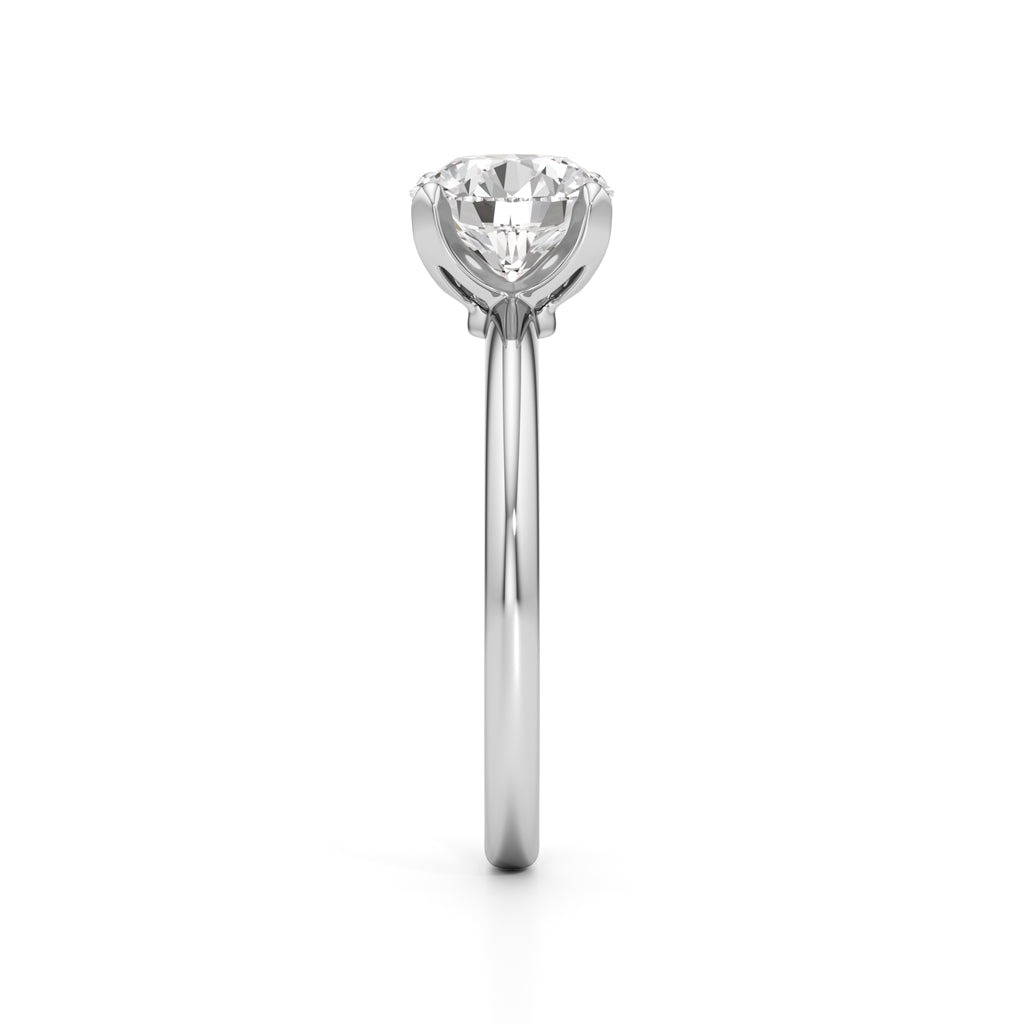 Solirina 15Ct Four Prong Round Cut Solitaire Ring