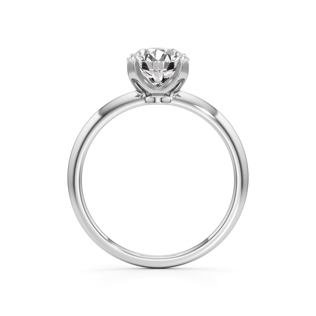 Solirina 15Ct Four Prong Round Cut Solitaire Ring