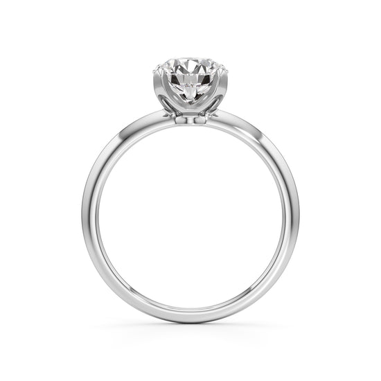 Solirina 15Ct Four Prong Round Cut Solitaire Ring