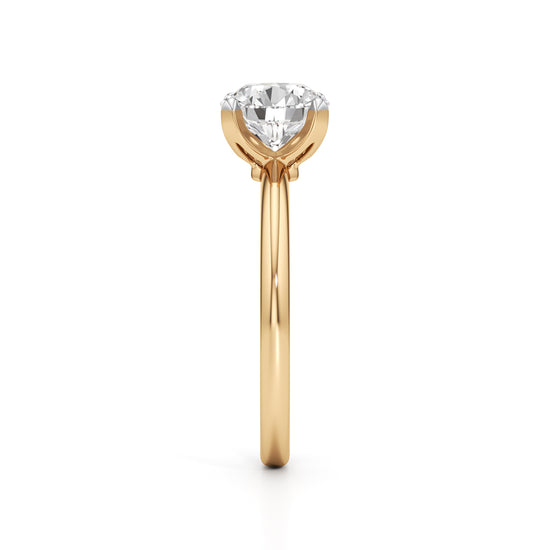Solirina 1.5Ct Four Prong Round Cut Solitaire Ring