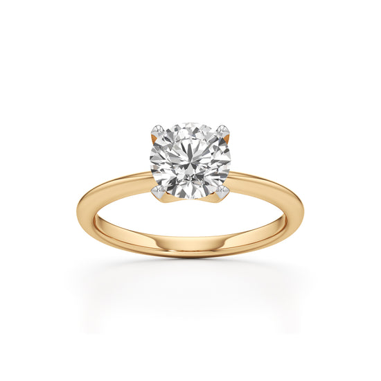 Solirina 15Ct Four Prong Round Cut Solitaire Ring