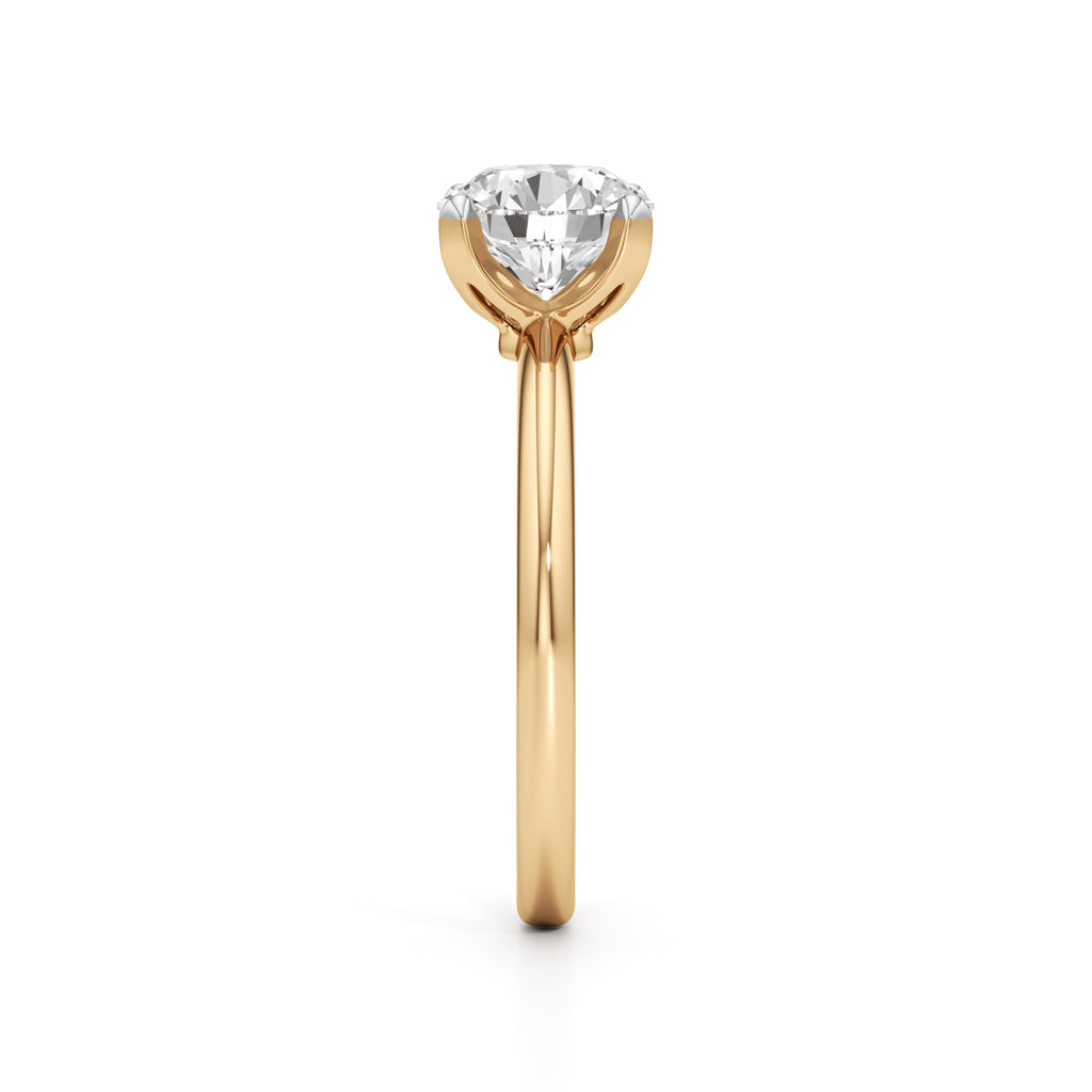 Solirina 15Ct Four Prong Round Cut Solitaire Ring