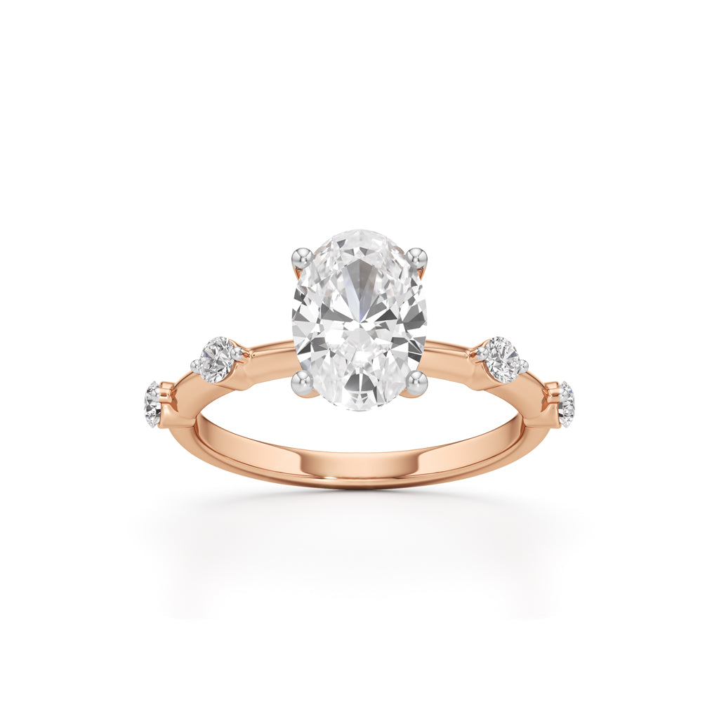 Soliria 225Ct Oval Cut Solitaire Ring