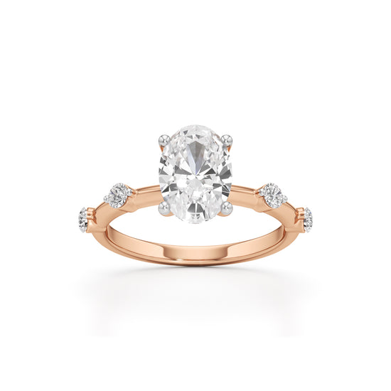 Soliria 225Ct Oval Cut Solitaire Ring