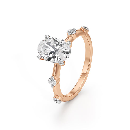 Soliria 225Ct Oval Cut Solitaire Ring