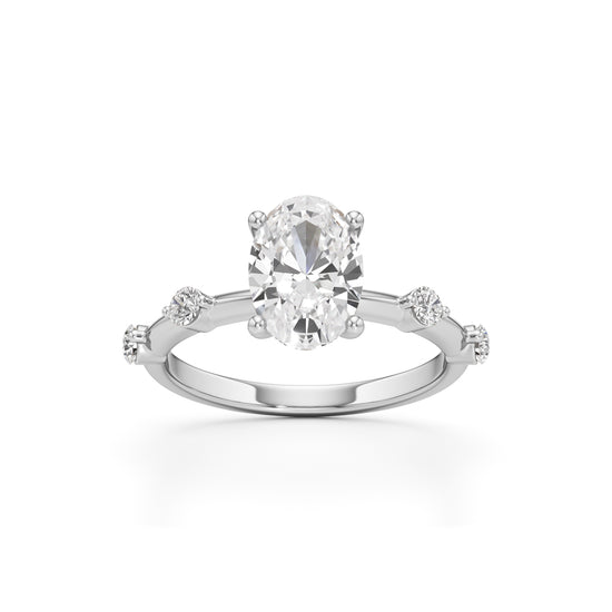 Soliria 225Ct Oval Cut Solitaire Ring