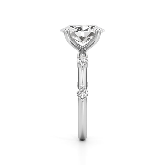 Soliria 225Ct Oval Cut Solitaire Ring