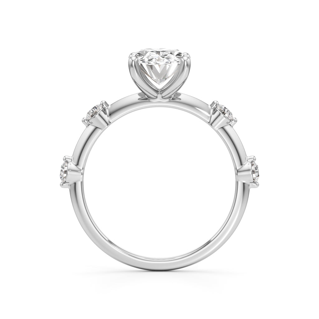 Soliria 225Ct Oval Cut Solitaire Ring