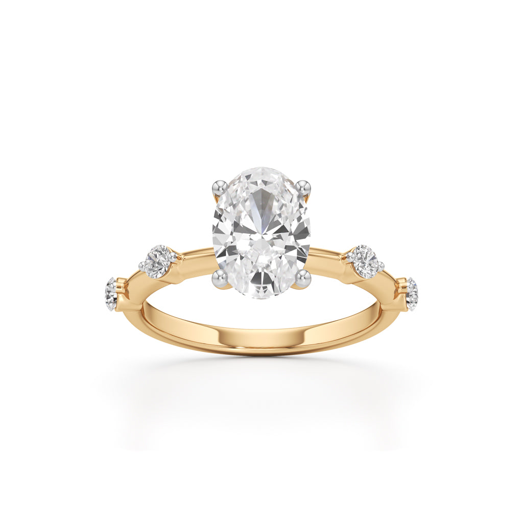 Soliria 225Ct Oval Cut Solitaire Ring