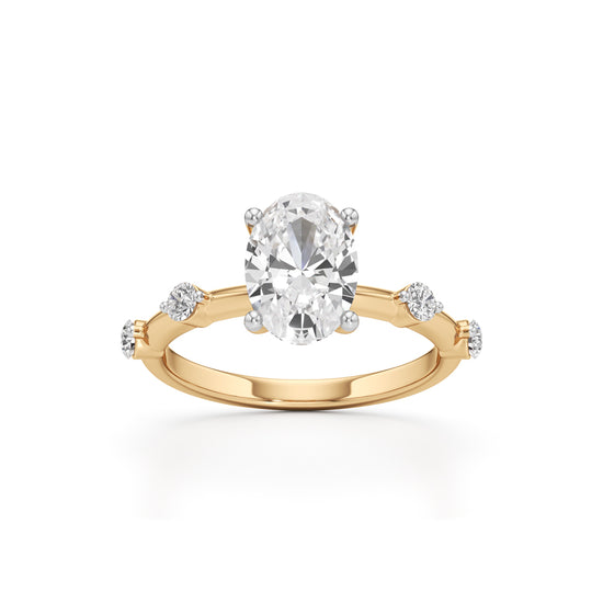 Soliria 225Ct Oval Cut Solitaire Ring