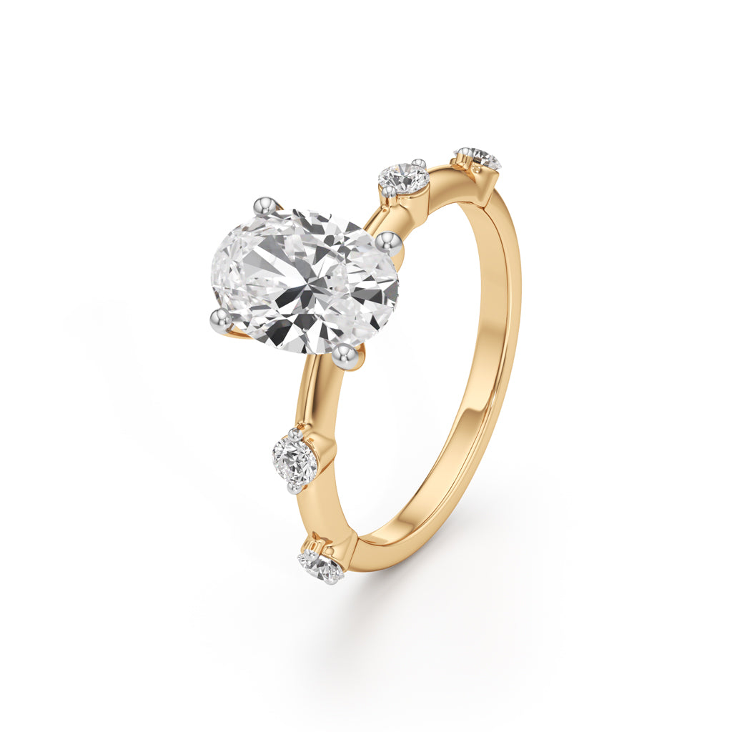 Soliria 225Ct Oval Cut Solitaire Ring