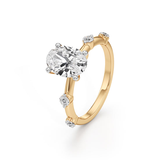 Soliria 225Ct Oval Cut Solitaire Ring