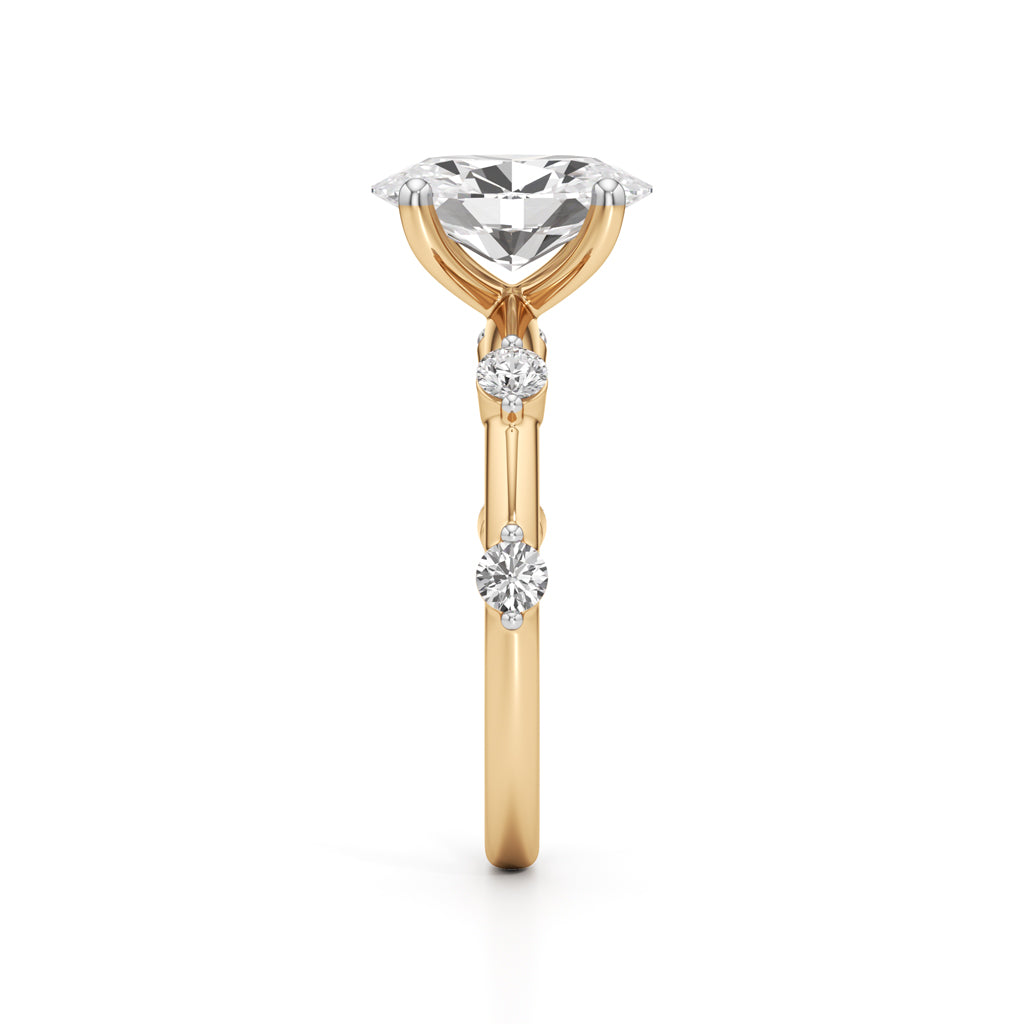 Soliria 225Ct Oval Cut Solitaire Ring