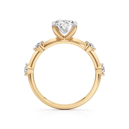 Soliria 225Ct Oval Cut Solitaire Ring