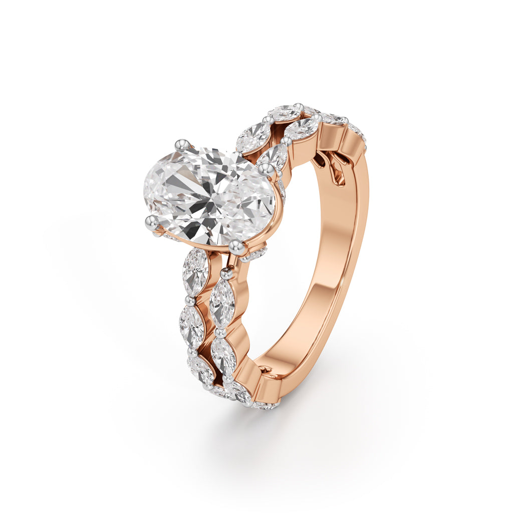 3Ct Oval Shape Engagement