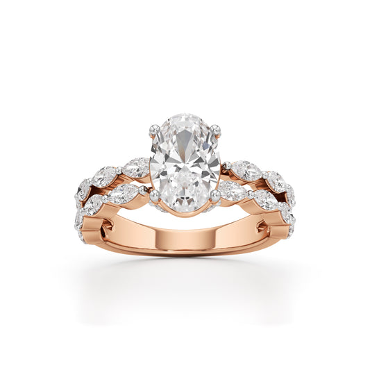 3Ct Oval Shape Engagement