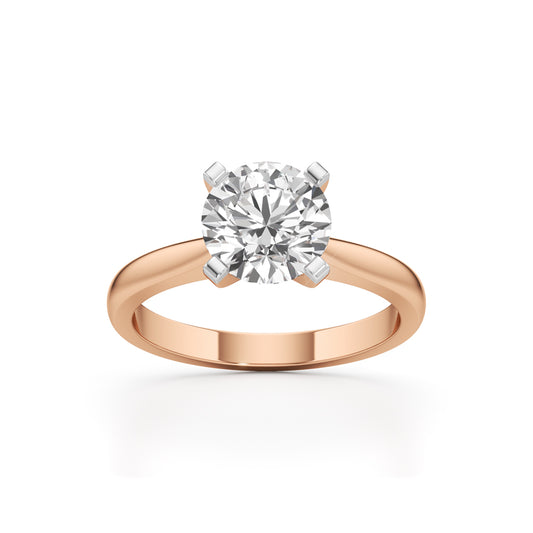 Solurelle 2Ct Round Cut Solitaire Ring
