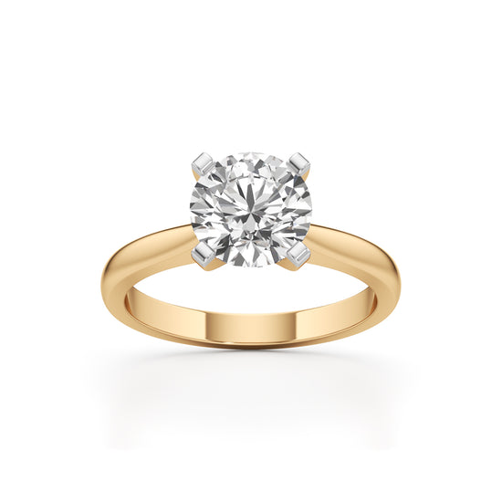 Solurelle 2Ct Round Cut Solitaire Ring