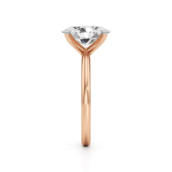 Solenderis 2Ct Oval Cut Solitaire Ring