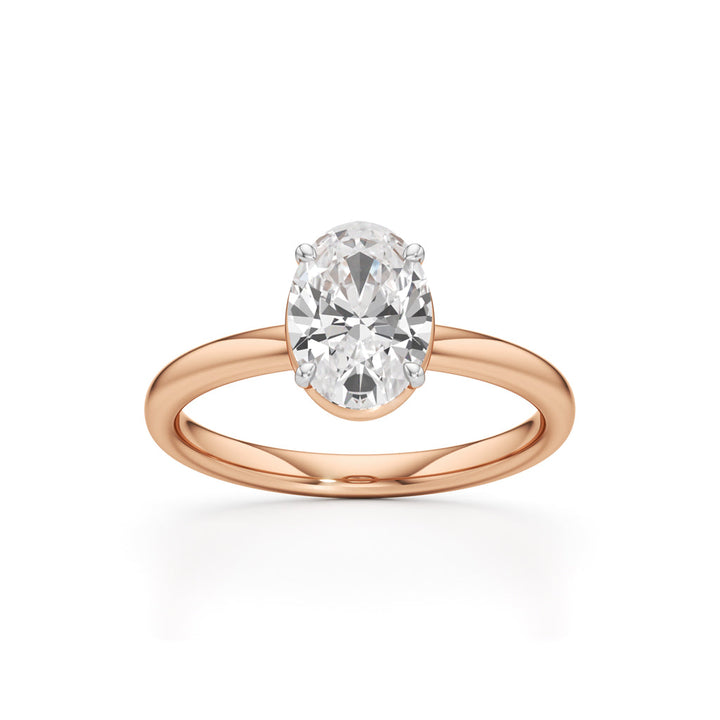 Solondelle 1.50Ct Oval Cut Solitaire Ring