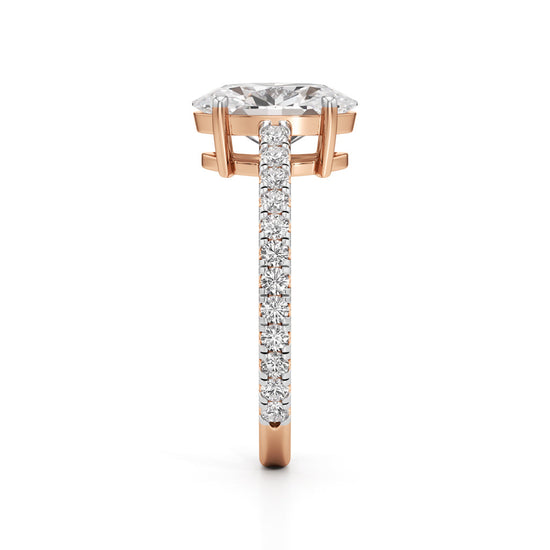 Eternessa 2.25Ct Oval Cut Engagement Ring